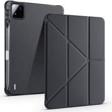 Pad 8 Pro Kılıf Zore Tri Folding Kalem Bölmeli Standlı Kılıf - Siyah