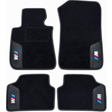 Normadia Nakışlı Siyah Deri Desenli Oto Halı Paspas Bmw 1 F 20 2011-2019