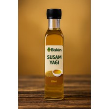 Bişkin Doğal Soğuk Pres Susam Yağı 250 ml | E Vitamini & Antioksidan | Bolvadi
