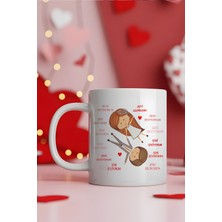 giftkonsept Seni Seviyorum Sevgililer Günü Hediyesi Baskılı Kupa Bardak