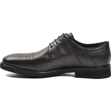 Ayk's Siyah Hakiki Deri Erkek Günlük Ayakkabı Fosco 3258 M