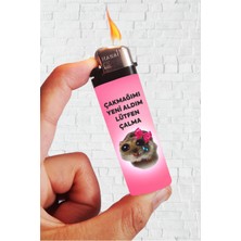 Hamster Baskılı Klasik Gazlı Çakmak, Güçlü ve Şık Tasarım