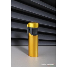 Şık Sarı Kapaklı Özel Tasarım Gazlı Çakmak, Pratik ve Güvenli Kullanım