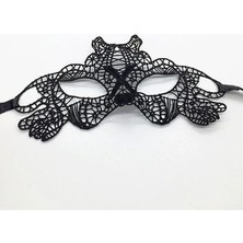 Najmaddin Siyah Dantel Işlemeli Balo Maskesi 11 No