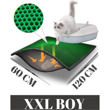 UltraMint Yıkanabilir Kedi Tuvalet Paspası 60X120 Cm, Elekli ve Silinebilir