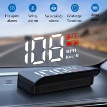 Egecen Ally M3 Hud Obd2 Head-Up Display Dijital Hız Göstergesi E-Obd ve Gps Destekli Obd  - EC001Z-55T5F