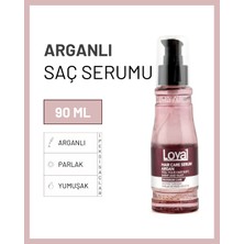 Loyal 90 ml Arganlı Saç Serumu Sıvı Formda Tüm Saçlar İçin Besleyici ve Onarıcı Etki
