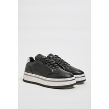 Faruk Balkanas Danilo Model Ithal Taban Natural Deri Sneaker Ayakkabı