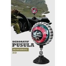 Normadia Kırmızı Işıklı Araç Içi Pusula Vantuzlu, Güvenli Yolculuk Için Tasarlandı