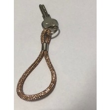 Boncukcu Abla Taşlı Işıl Işıl Parlayan Gold Anahtarlık Araba Ev Anahtarlığı