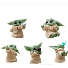 Pazarcan Mini Baby Yoda Figür 6 Adet
