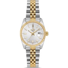 Platin Pierre HDS-PL-1249LA-D1 Takvimli Jubile Kordon Kadın Kol Saati