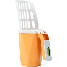 UltraMint Pratik ve Şık Elektrikli Kedi Kumu Küreği, Turuncu Renkli