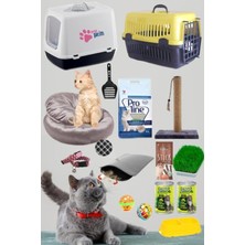 UltraMint Kedi Bakım Seti 18 Parça Mavi, Temizlik ve Bakım Için Ideal Paket