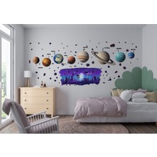 Ettycat Design Uzay Temalı Çocuk Odası Duvar Sticker Seti | Astronot, Gezegenler & Asteroit