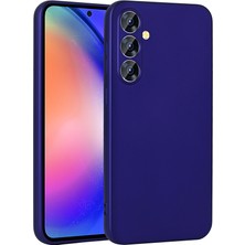 No 7 Tech Galaxy S25 Fe Kılıf Zore Premier Silikon Kapak - Saks Mavi