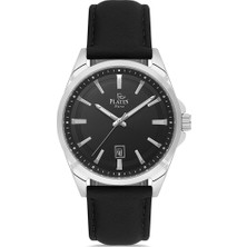 Platin Pierre HDS-PL-1230GB-J2 Deri Kordon Takvimli Erkek Kol Saati