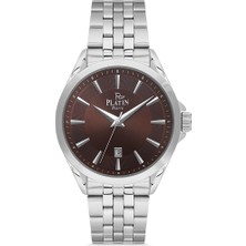Platin Pierre HDS-PL-1303GA-A6 Çelik Kordon Takvimli Erkek Kol Saati