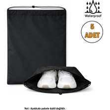 Microcase Su Geçirmez Ipli Ayakkabı Eşya Düzenleyici Seyahat Çantası Hurç 44,5X34 cm 5 Adet AL5504