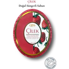 Oens Çilek Özlü Doğal Süngerli Sabun Canlandırıcı ve Ferahlatıcı Cilt Temizleyici 120G