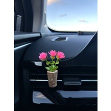 Normadia Mini Araç Oto Kokusu ve El Yapımı Mantar Saksı Çiçek Klima Süsü