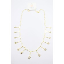 Beta Moda Hub Yıldız Sallantılı Kolye - Altın