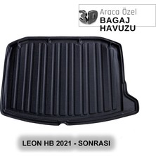 Elorcar Seat Leon Hb 2021 - Sonrası 3D Bagaj Havuzu