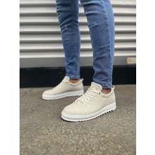 Zapatos JY152 Cool Bağcıklı Keten Erkek Günlük Spor Klasik Ayakkabı Kbt - Beyaz
