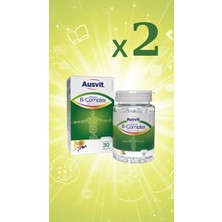Ausvit B-Complex Advanced Formula – Iki Kutu - Vitamin B Kompleks Içeren Tablet Takviye Edici Gıda 30TB
