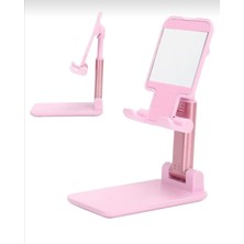 Normadia Şık Pembe Masa Üstü Tablet ve Telefon Tutucu, Pratik ve Güçlü Tasarım
