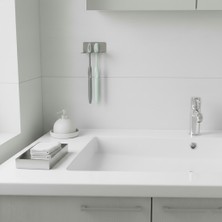 Rehome Yapışkanlı Paslanmaz Çelik Diş Fırçalık – Minimal Duvar Tipi | Chalybes