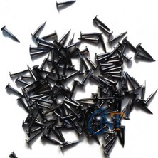 Klips, Menteşe, Ayağı Çivisi 7mm Çelik - Siyah 10GR