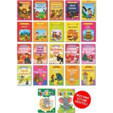 Dokuz Çocuk 20 Kitaplık Dünya Klasikleri Masal Seti - Okul Öncesi ve Ilkokul - 2 Boyama Kitabı Hediyeli