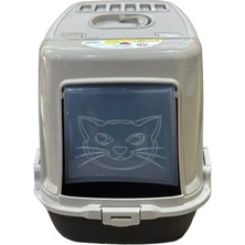 UltraMint Geniş Kapalı Kedi Tuvaleti, Konfor ve Temizlik Için Tasarlandı