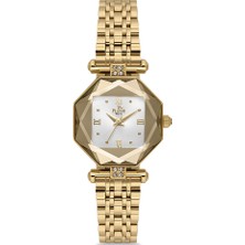 Platin Pierre HDS-PL-1203LA-B1 Kesme Cam Kadın Kol Saati