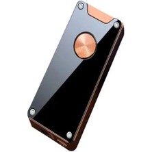 Yaratıcı Indüksiyon Rüzgar Geçirmez Bütan Gaz Çakmak, USB Şarjlı, Jet Kırmızı Alev