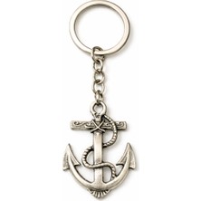 Herşey Nota Deniz Temalı Metal Figürlü Tasarım Anahtarlık – Halat Detaylı