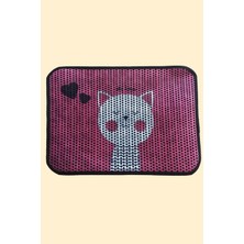 UltraMint Renkli Kedi Tuvaleti ve Paspası, Elekli Kedi Kumu 60X45