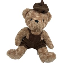 Top Rock Store Sevimli Kıyafetli Ayi Peluş Oyuncak 40 cm Hediyelik Uyku Arkadaşı
