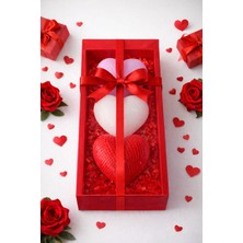 Fagena Store Hediyelik 3'lü Kalp Mum
