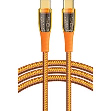 Zipax Galaxy Tab A7 A11 A8 A9 Lte Fe Lite Plus Type-C Pd 100W Hızlı Şarj Data Kablosu Şeffaf RC-RTC-P19-C