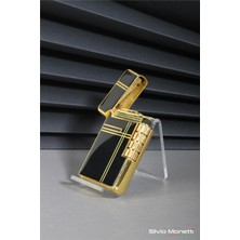 Şık Siyah Kapaklı Gazlı Çakmak, Özel Tasarım, Dayanıklı ve Kullanışlı