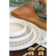 Heda Porselen Naya 18 Parça 6 Kişilik Porselen Yemek Takımı