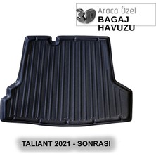 Elorcar Renault Talıant 2021 - Sonrası 3D Bagaj Havuzu