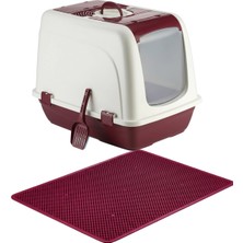 UltraMint Büyük Boy Kedi Tuvaleti Xxl 52X66X46CM, Elekli ve Paspas Hediyeli