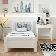 Betroya 2 Set Yatak Odası Takımı Beyaz Optima Karyola Gupse Makyaj Masası