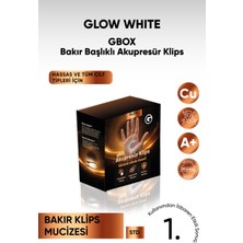Glow White Bakır Destekli Stres Önleme,Baş Ağrısı Gidermeye Yardımcı Akupresür Klips Gbox- Saf Bakır - Gold