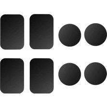 Normadia Araç Içi Mıknatıslı Telefon Tutucu Metal Plaka Seti – Güçlü Manyetik 8'li