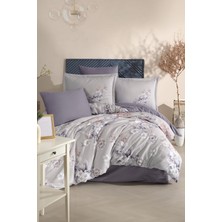 Clasy Alenya Bej Çift Kişilik %100 Dijital Pamuk Saten Nevresim Takımı