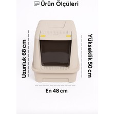 UltraMint Dev Boy Kedi Tuvaleti 68X50X48, Paspas ve Kedi Küreği Hediye